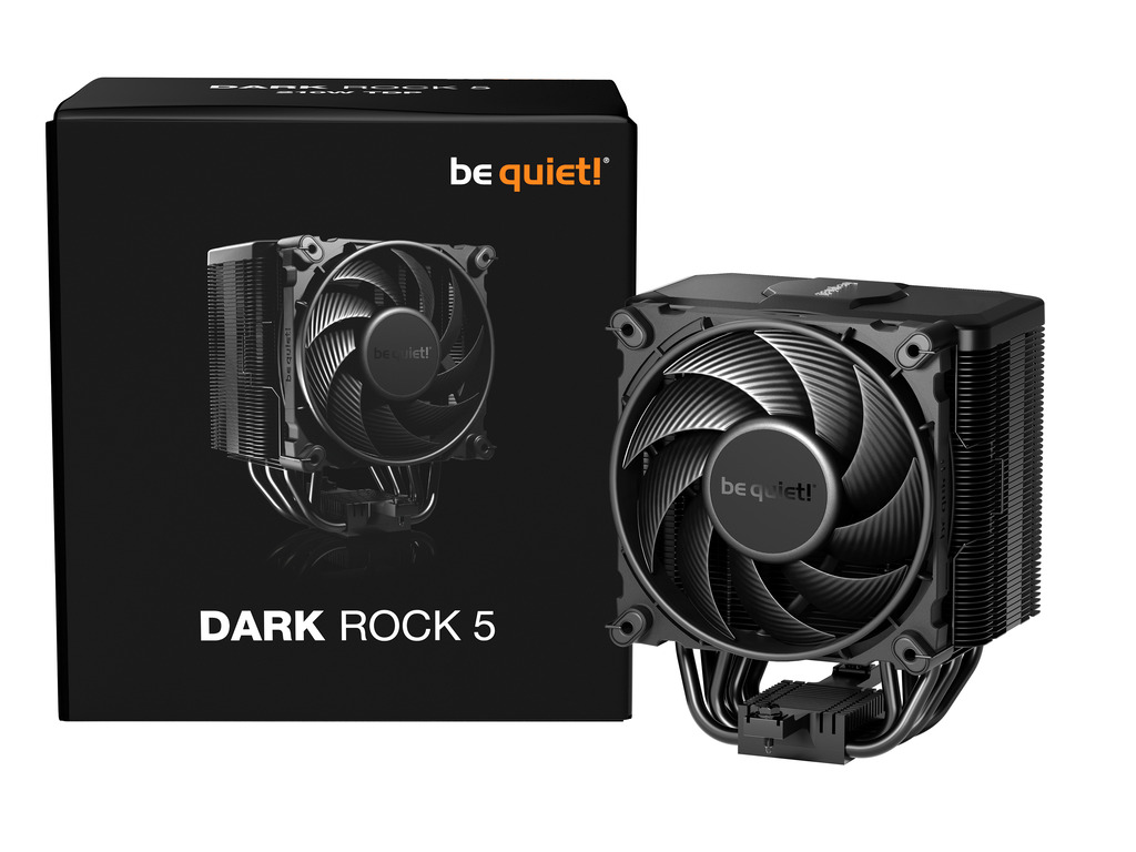 be quiet! Dark Rock 5 Black CPU Cooler sa 120mm ventilatorom i 210W TDP