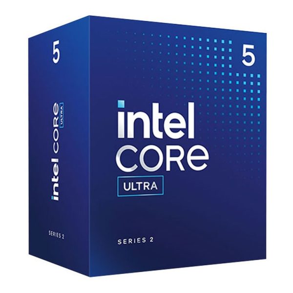 Intel Core Ultra 5 235 procesor u originalnom BOX pakovanju na bijeloj pozadini