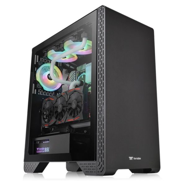 Thermaltake S300 TG mid tower kućište sa kaljenim staklom i jednim 120mm ventilatorom