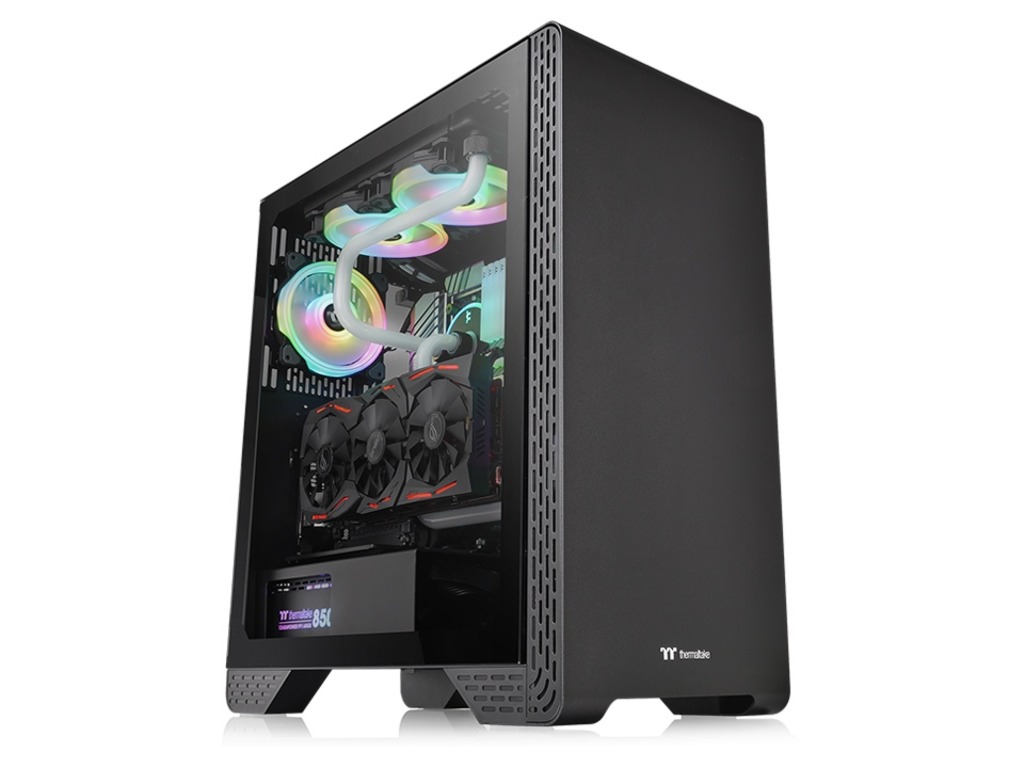 Thermaltake S300 TG mid tower kućište sa kaljenim staklom i jednim 120mm ventilatorom