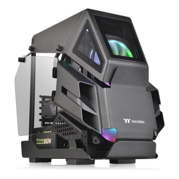 Thermaltake AH T200 Black mATX kućište sa dva prozirna TG panela