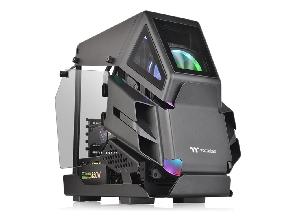 Thermaltake AH T200 Black mATX kućište sa dva prozirna TG panela