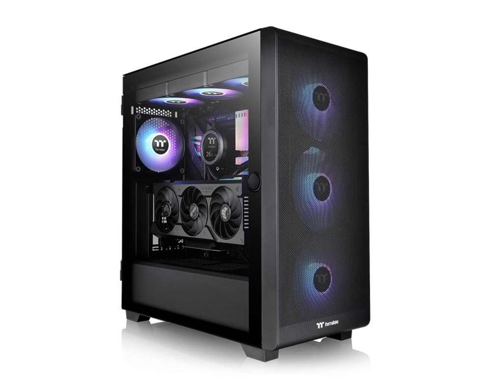 Thermaltake S250 TG ARGB mid tower kućište sa mesh prednjom pločom i kaljenim staklom