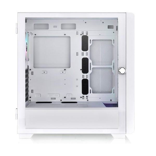 Thermaltake S250 TG ARGB Snow mid tower bijelo kućište sa 4 bijela CT120 ARGB ventilatora i mrežastim prednjim panelom