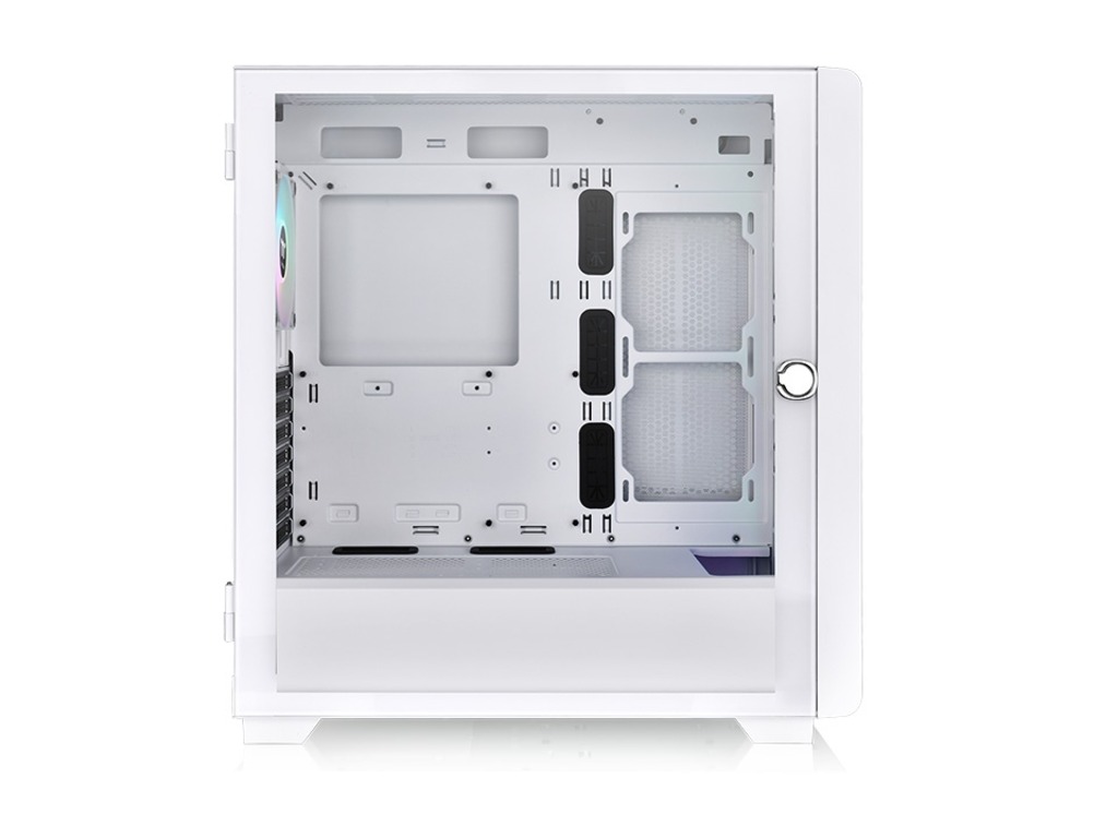 Thermaltake S250 TG ARGB Snow mid tower bijelo kućište sa 4 bijela CT120 ARGB ventilatora i mrežastim prednjim panelom