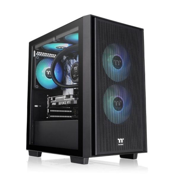 Thermaltake Versa H16 TG ARGB Micro Tower kućište sa providnim TG panelom i tri ARGB ventilatora