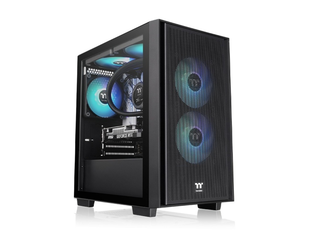 Thermaltake Versa H16 TG ARGB Micro Tower kućište sa providnim TG panelom i tri ARGB ventilatora