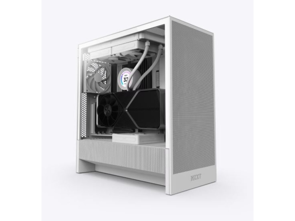 NZXT H5 Flow White kućište, bijelo računarsko kućište sa protokom zraka