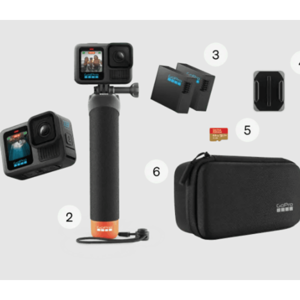 GoPro Hero 13 Black AccessoryBundle sa dodatnom opremom u vodootpornoj torbi