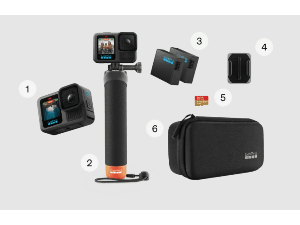 GoPro Hero 13 Black AccessoryBundle sa dodatnom opremom u vodootpornoj torbi