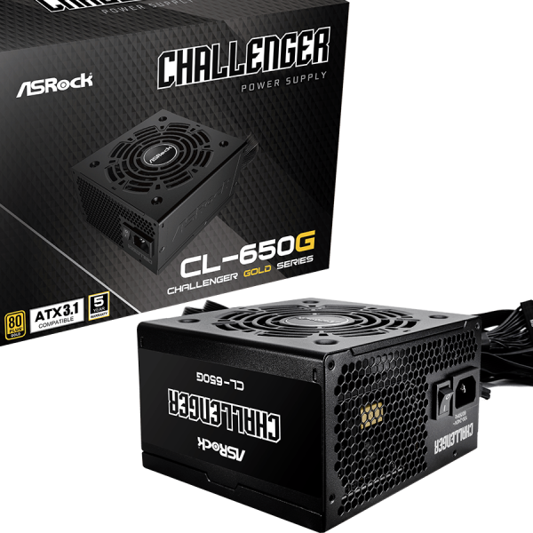 ASROCK PSU 650W Gold napajanje s 120mm ventilatorom i 80PLUS certifikatom
