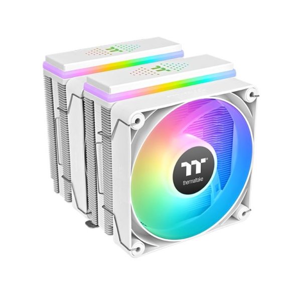 Thermaltake ASTRIA 600 ARGB White Air CPU Cooler with dual fans and 265W TDP cooling power