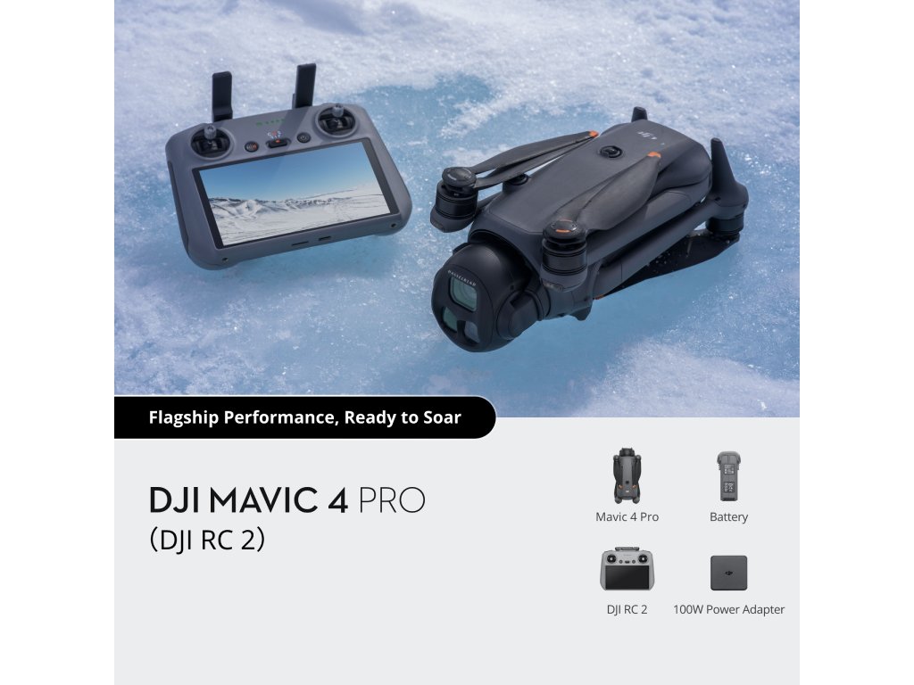 DJI Mavic 4 Pro dron u letu iznad planinskog pejzaža