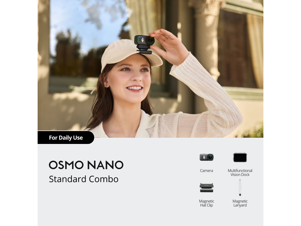 DJI Osmo Nano Standard Combo 128GB kamera sa 1-inčnim senzorom i 120MP mogućnošću snimanja 360 stepeni slika