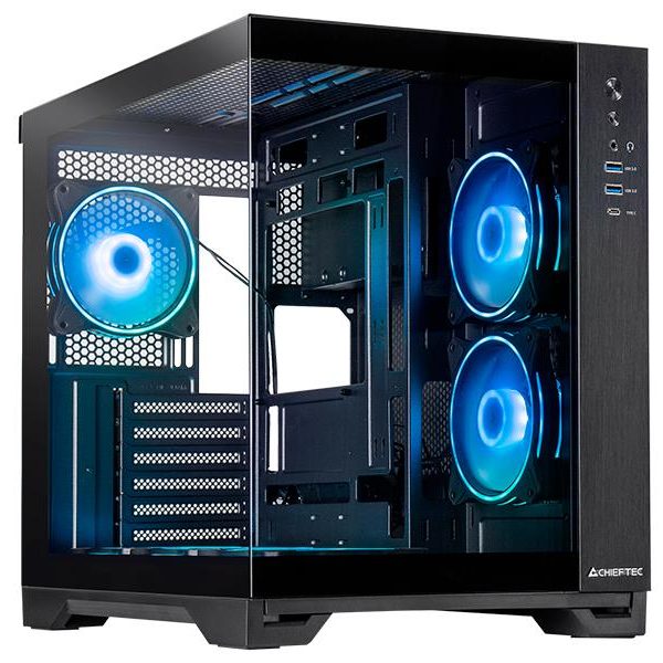 Chieftec Visio Dual ATX gaming kućište sa 6 A-RGB ventilatora i temperiranim staklom