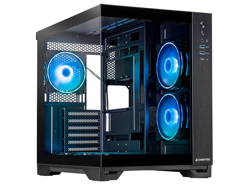 Chieftec Visio Dual ATX gaming kućište sa 6 A-RGB ventilatora i temperiranim staklom