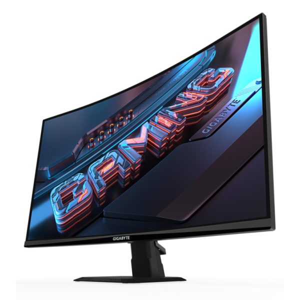 Gigabyte GS27QCA 27-inch VA curved monitor with QHD resolution and 180Hz refresh rate on display