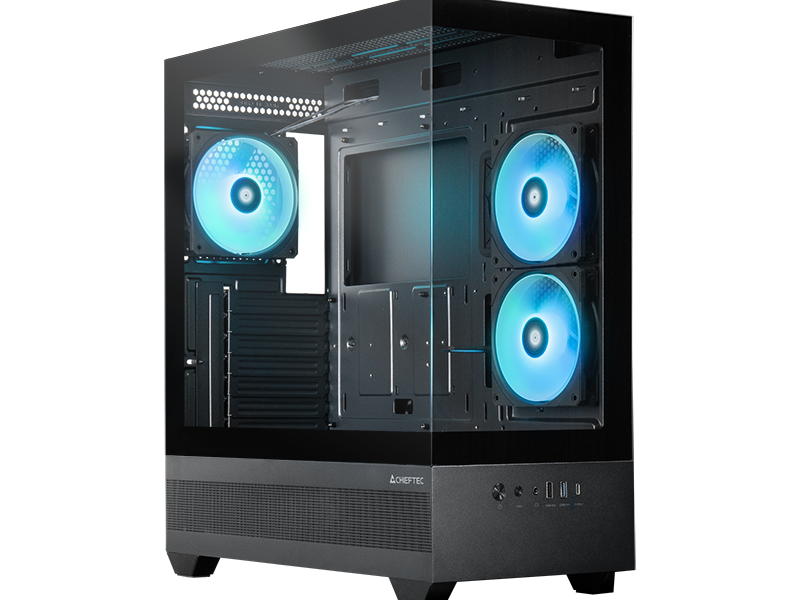 Chieftec Vista kućište sa tempered glass staklom i 3 A-RGB ventilatora