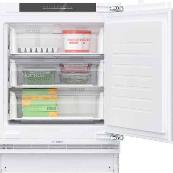 BOSCH zamrzivač podpultni Serije 6, 85 litara, 3 ladice