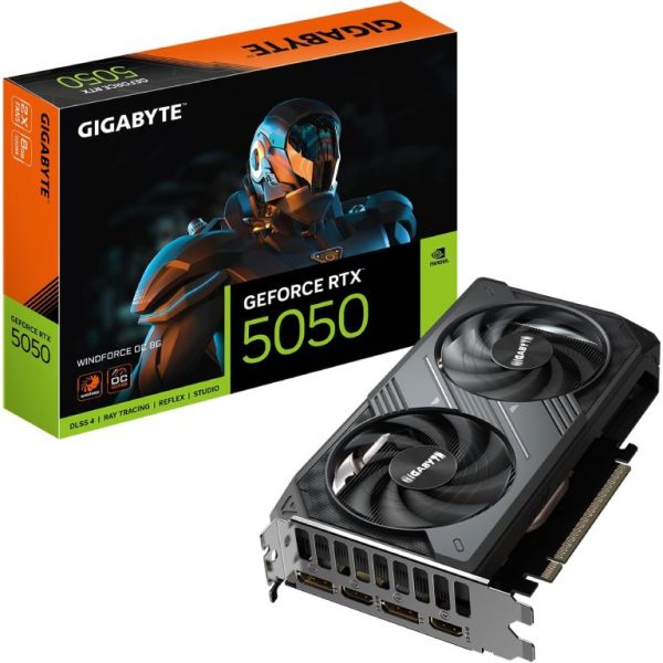 Gigabyte 5050 Windforce OC 8GB GDDR6 grafička kartica s dva DisplayPort i dva HDMI priključka