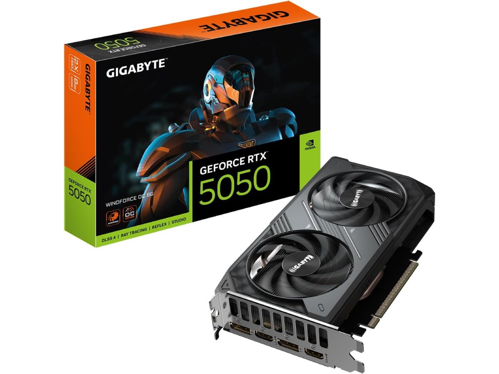 Gigabyte 5050 Windforce OC 8GB GDDR6 grafička kartica s dva DisplayPort i dva HDMI priključka