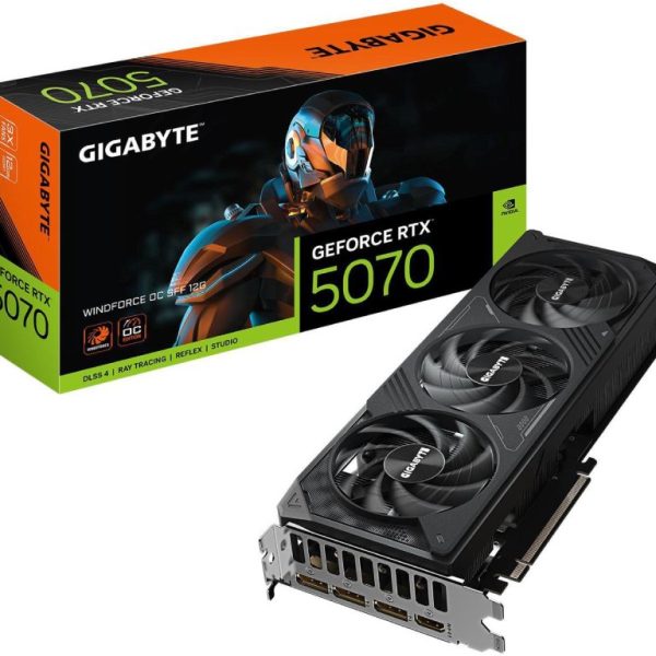 Gigabyte 5070 Windforce OC SFF grafička kartica sa tri ventilatora i RGB osvetljenjem