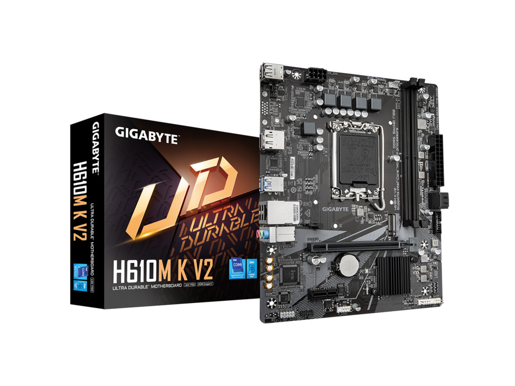 Gigabyte H610M K V2 DDR5 LGA1700 matična ploča s M.2, SATA i USB priključcima