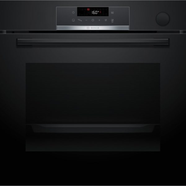 BOSCH pećnica Serie 4 crna s dodavanjem pare i EcoClean Direct Plus