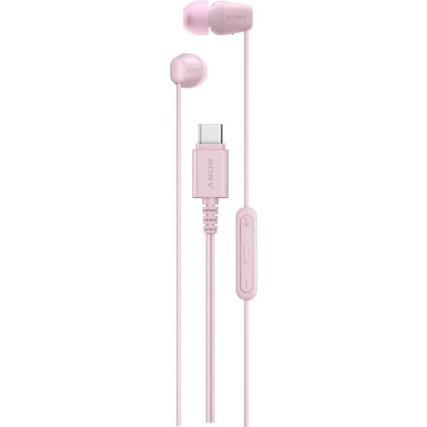 Sony in-ear USB-C slušalice u roza boji sa silikonskim umetcima