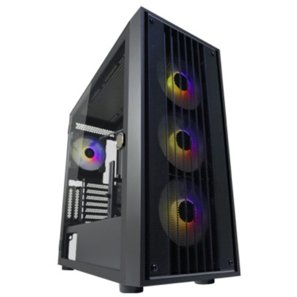LC-Power Gaming Case 810B Dark Crawler X crno kućište sa ARGB ventilatorima i prozirnim staklom