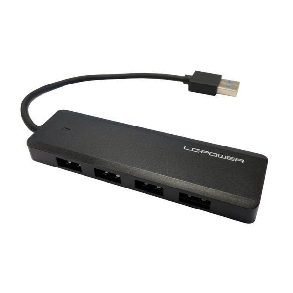 LC-Power USB Hub sa 4 USB 3.0 porta na bijeloj pozadini