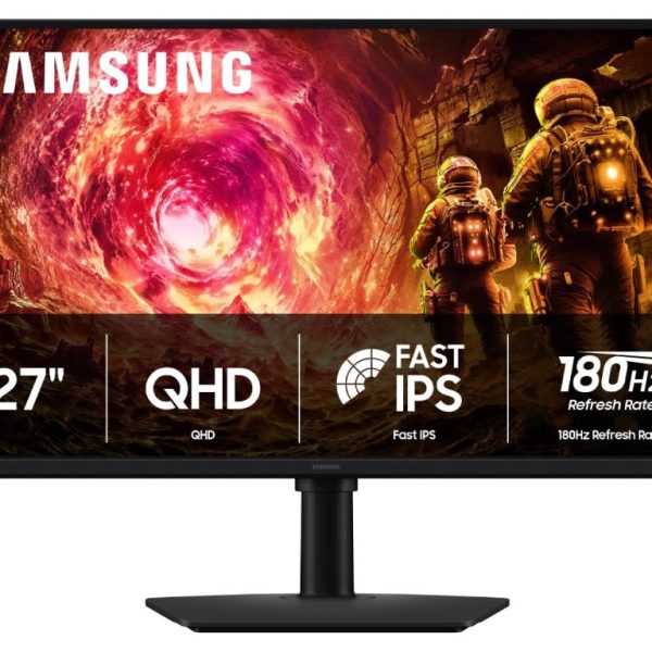 Samsung 27-inch Odyssey G50F QHD gaming monitor with Fast IPS 180Hz display