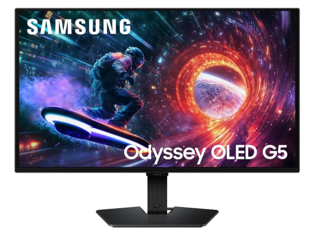 Samsung 27-inch Odyssey G50SF QHD 180Hz gaming monitor with QD-OLED display