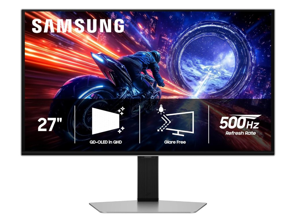 Samsung 27" Odyssey G60SF QHD OLED gaming monitor srebrne boje