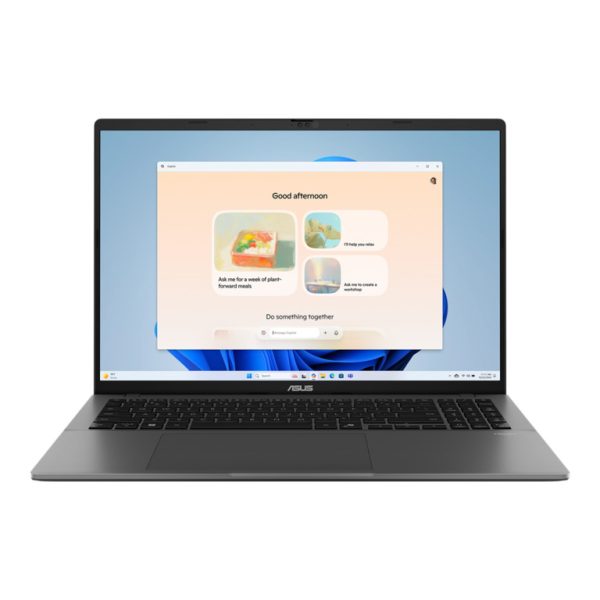 ASUS VivoBook S16 M3607HA-RP038 sivi aluminijumski laptop sa otvorenim ekranom na stolu