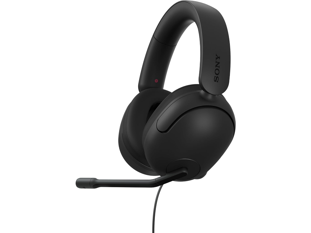 Sony INZONE H3 žičane gaming slušalice u crnoj boji s mikrofonom na stalku