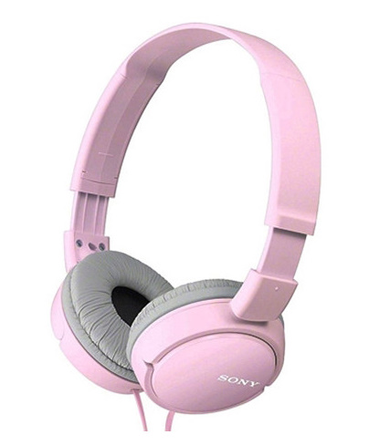 Sony ZX110A pink naglavne slušalice sa mikrofonom na bijeloj pozadini