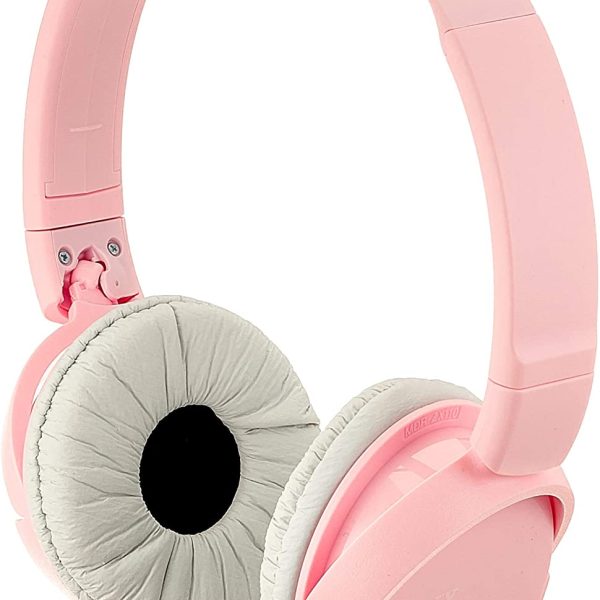Sony ZX110P pink naglavne slušalice na bijeloj podlozi