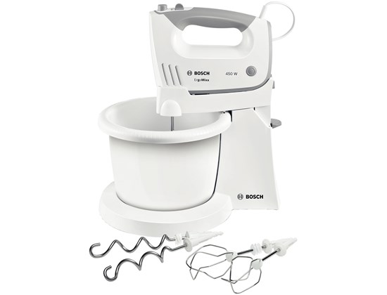 Bosch MFQ36460S ErgoMixx mikser 450W bijela srebrna s okretnom posudom i priborom