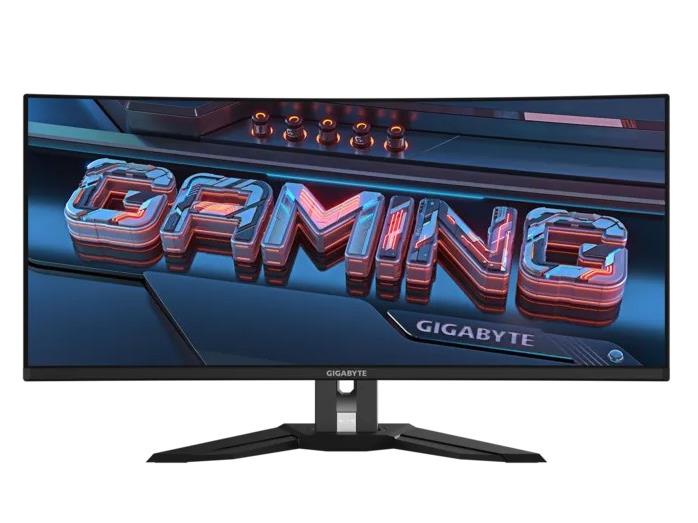 Gigabyte 34-inch OLED gaming monitor with 240Hz refresh rate and height adjustable stand