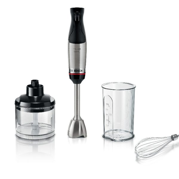 BOSCH štapni mixer Serie 6 MSM6M622 1000W sa sjeckalicom i mutilicom na bijeloj podlozi