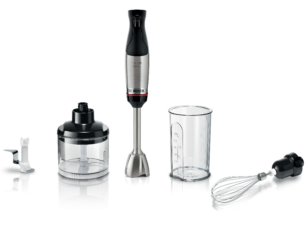 BOSCH štapni mixer Serie 6 MSM6M622 1000W sa sjeckalicom i mutilicom na bijeloj podlozi