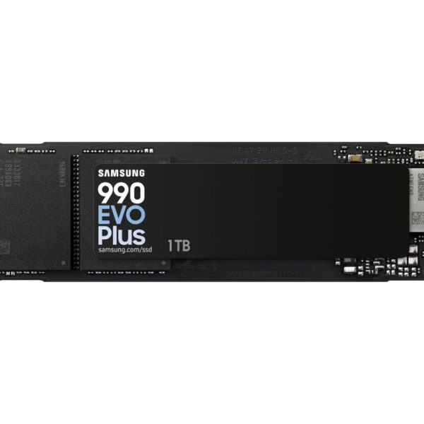 Samsung SSD 990 EVO PLUS 1TB NVMe M.2 PCIe 4.0 disk na bijeloj pozadini