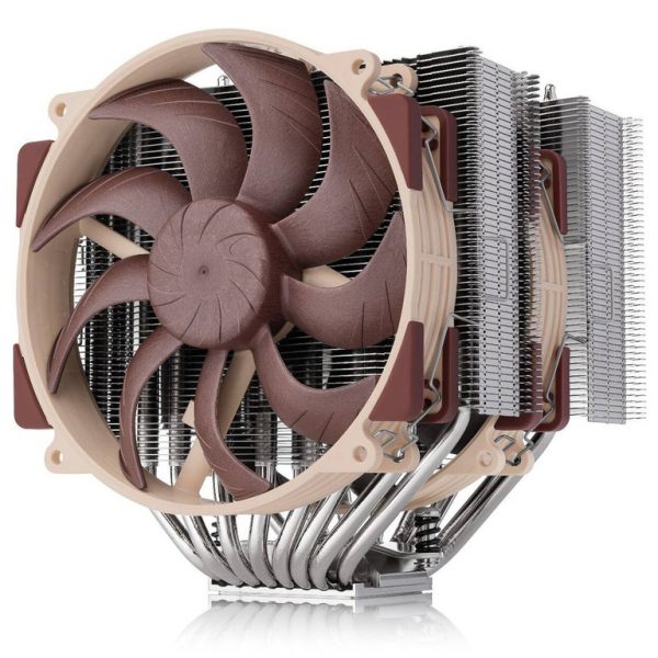 Noctua NH-D15 G2LBC dual-tower CPU cooler with two 140mm fans, AMD optimized, height 168mm, on white background