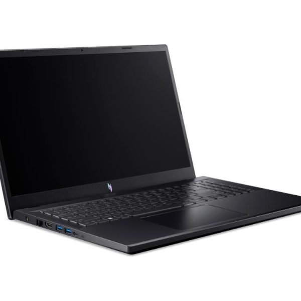 Acer Nitro ANV15-42-R28P crni laptop sa otvorenim ekranom od 15.6 inča i osvijetljenom tastaturom