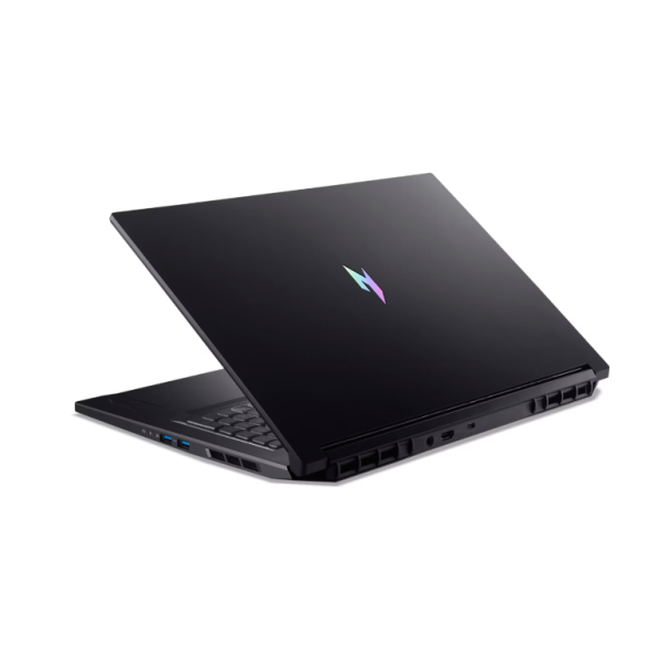 Acer Nitro V17 ANV17-61-R6YY gaming laptop u crnoj boji sa otvorenim ekranom i pozadinskim osvjetljenjem
