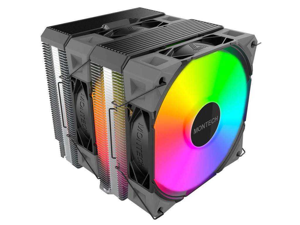 Montech NX600 ARGB CPU Cooler Black dual-tower 120mm