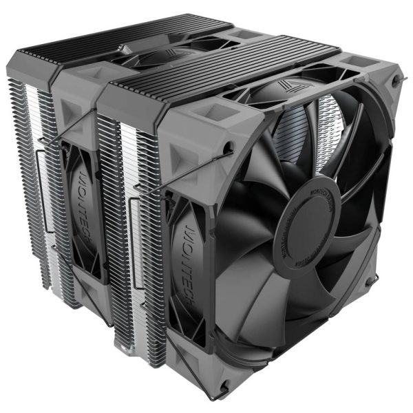 Montech NX600 CPU cooler black dual-tower with 120mm fan