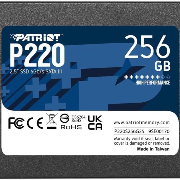 Patriot SSD 256GB 2.5-inch P220 solid state drive