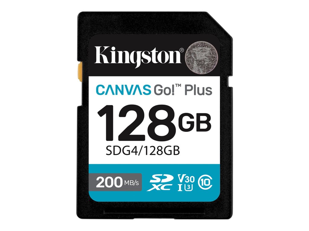 Kingston SD 128GB CanvasGoPlus SDXC memorijska kartica za kamere i 4K video